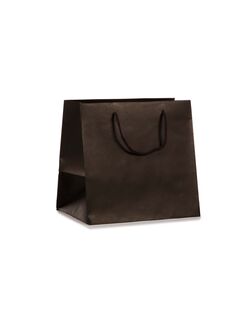 shopper in Carta Gourmet dal fondo largo e maniglia di cotone idele per la pasticceria