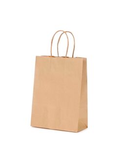 shopper borsa in carta sealing colore avana