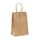 Shopper in Carta Kraft Avana con Maniglia Intrecciata