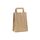 shopper in carta kraft colore avana con maniglia piatta
