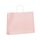 shopper in carta colore rosa antico con maniglie intrecciate