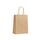 shopper carta lusso colore avana con maniglia in cordino di cotone