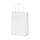 shoppe in carta kraft bianco con maniglie intrecciate