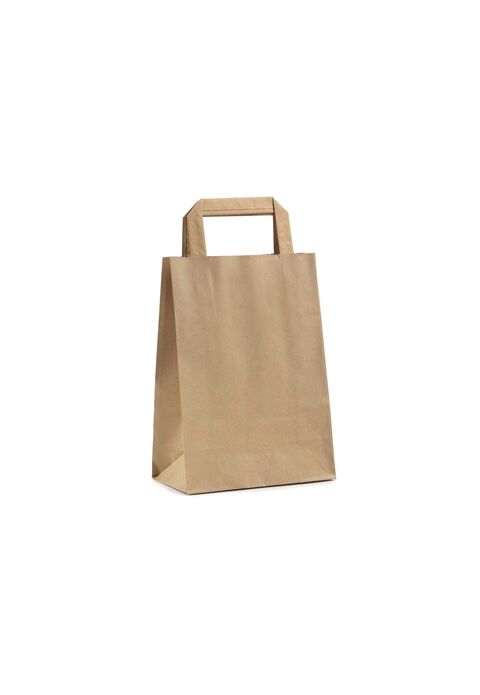 shopper carta kraft avana con maniglia piatta