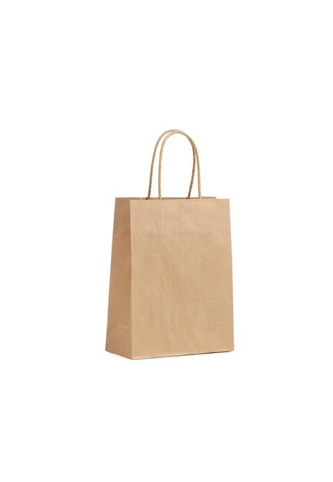 Shopper Carta Lusso Avana con Maniglia in Cotone