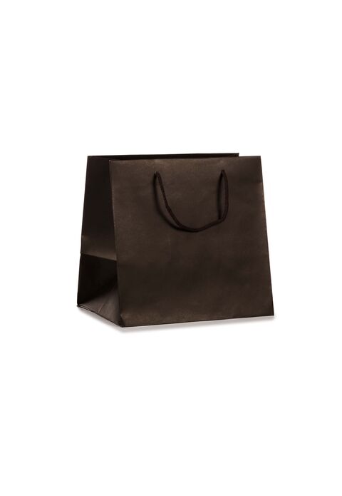 shopper in Carta Gourmet dal fondo largo e maniglia di cotone idele per la pasticceria