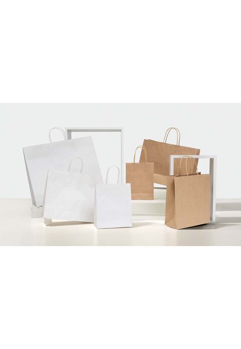 shopper carta lusso con maniglie di cotone