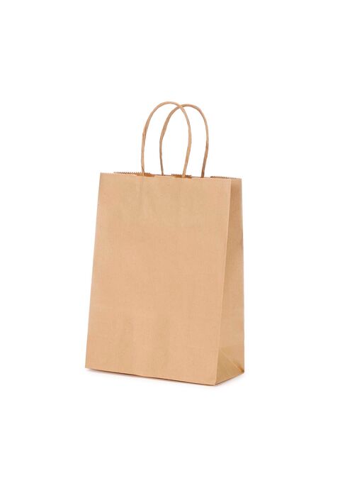 shopper in carta sealing colore vana con maniglia intrecciata