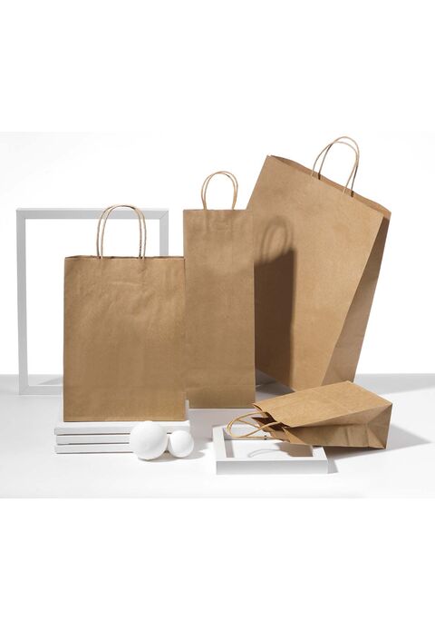shopper carta sealing con manici intrecciati