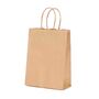 shopper in carta sealing colore avana con manici intrecciati