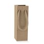 shopper in carta colore avana con manici in cotone ideale per piccoli accessori